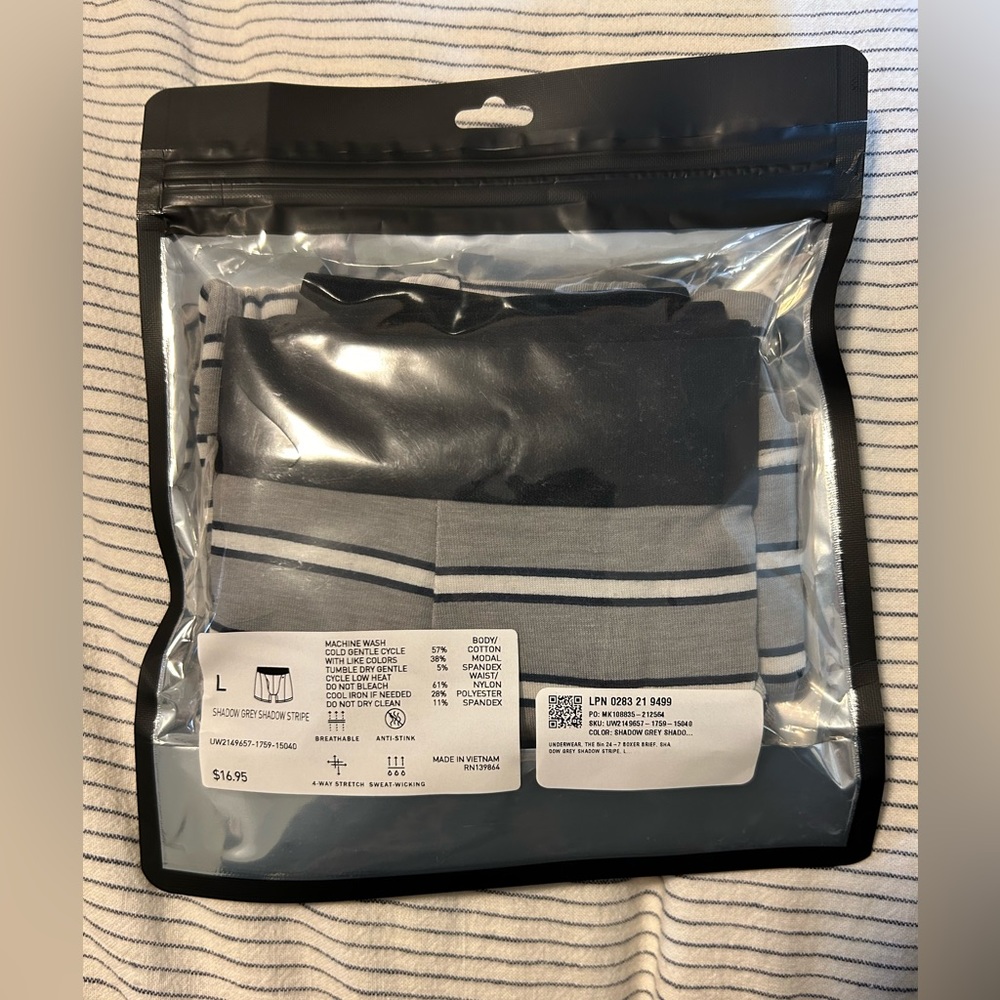 Men’s Fabletics Striped underwear, Large